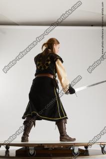 medieval warrior woman with sword vinga 11c