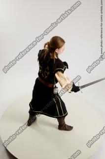 medieval warrior woman with sword vinga 12a