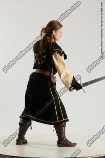 medieval warrior woman with sword vinga 12b