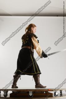 medieval warrior woman with sword vinga 12c