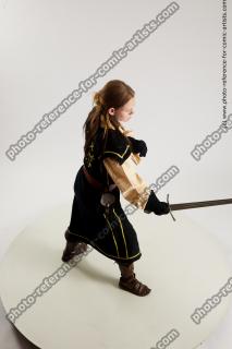 medieval warrior woman with sword vinga 13a