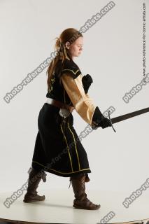 medieval warrior woman with sword vinga 13b