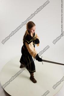 medieval warrior woman with sword vinga 14a