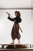 JAPANESE WOMAN IN KIMONO WITH SWORD SAORI 06C