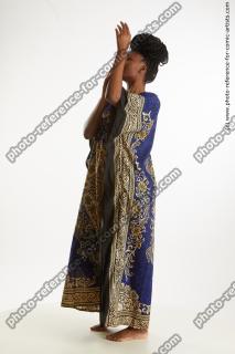African Woman Standing Poses Dina Moses