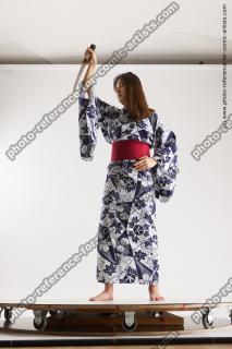 Japanese Woman Poses With Dagger Saori