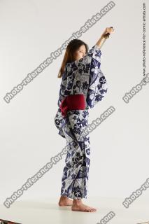 japanese woman in kimono with dagger saori 15b