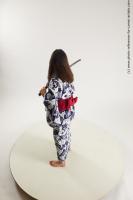 japanese woman in kimono with sword saori 09a
