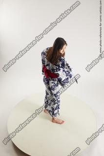 JAPANESE WOMAN IN KIMONO WITH SWORD SAORI 15A