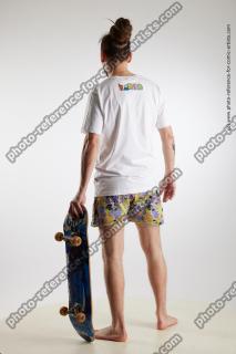 Skateboarder with dreads Nigel