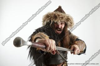 fighting mongol warrior with sword turgen 04