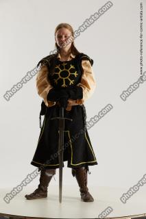 medieval woman warrior with sword vinga 01b