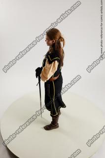 medieval woman warrior with sword vinga 05a