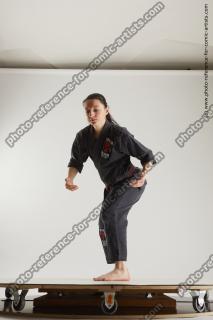 fighting young woman in kimono ronda 01c