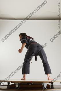 fighting young woman in kimono ronda 05c
