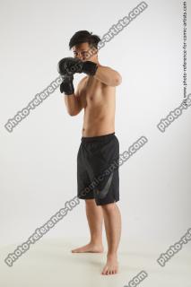 standing man with box gloves yoshinaga kuri 01
