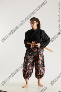 japanese woman in kimono with sword saori 03b