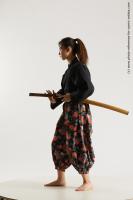 JAPANESE WOMAN IN KIMONO WITH SWORD SAORI 06B