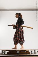 JAPANESE WOMAN IN KIMONO WITH SWORD SAORI 06C