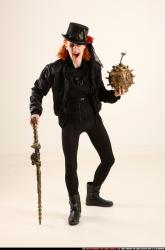 Victoria Steampunk Cane Bomb Pose
