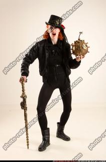 Victoria Steampunk Cane Bomb Pose 03