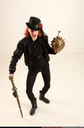 Victoria Steampunk Cane Bomb Pose