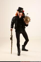 Victoria Steampunk Cane Bomb Pose