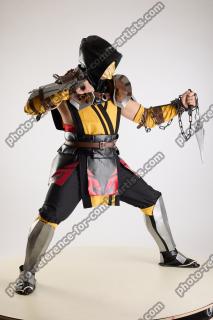 Yelvik Cosplay Scorpion Fighting Pose Dagger 07