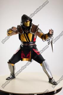 Yelvik Cosplay Scorpion Fighting Pose Dagger 08