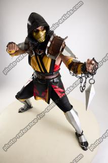 Yelvik Cosplay Scorpion Fighting Pose Dagger 09