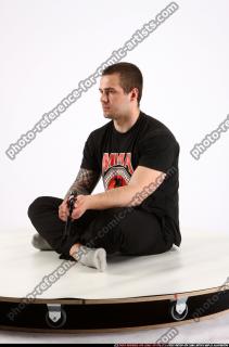 Alex Sitting With Ak-47 Rifle 07