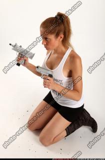 AGNES KNEELING UZI PISTOL 01 A