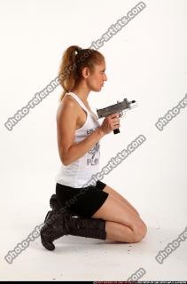AGNES KNEELING UZI PISTOL 06 B