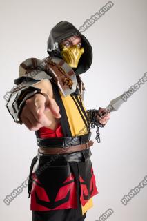 Yelvik Cosplay Scorpion Fight Pose