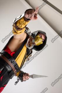 Yelvik Cosplay Scorpion Fight Pose